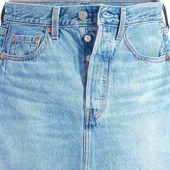 Levi's Ribcage Denim Mini Skirt - 25 - Picture 2 of 13